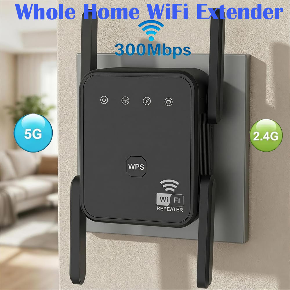 Smart Home Network - 2026 Neuer WLAN-Repeater 300Mbps 2,4GHz Kabelloser