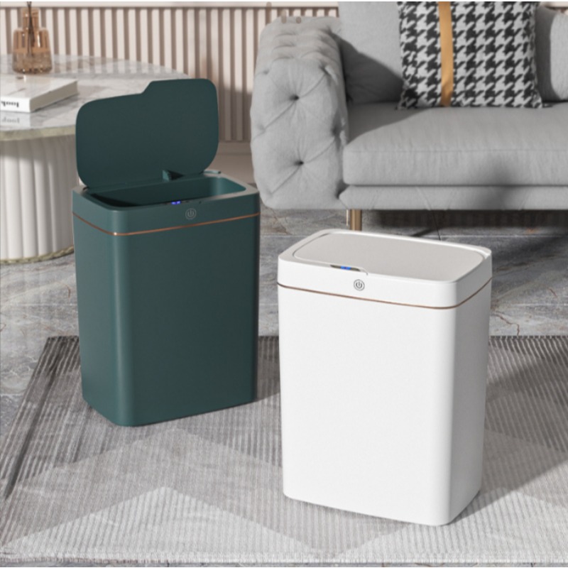 Smart Home Junkie - Neuheit Berührungsloser USB-Aufladbarer Intelligenter Mülleimer Geeignet