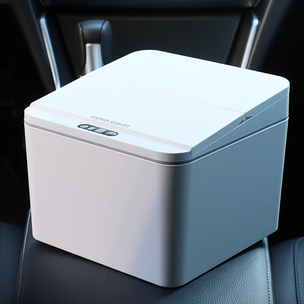 Smart Home Junkie - Desktop-Mülleimer mit elektrischem Sensor, tragbarer automatischer