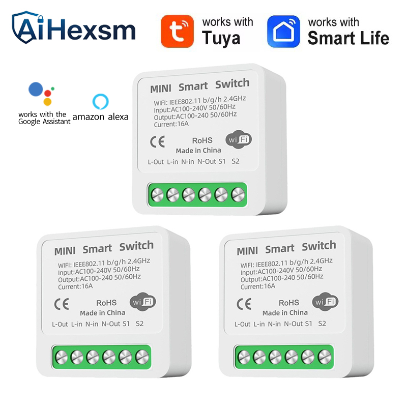 Smart Energy Monitor - 16A Tuya WiFi Smart Switch 2-Wege-Steuerung