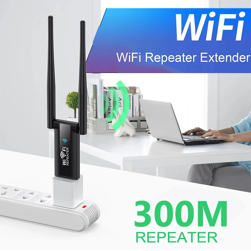 Smart Home Network - KEBIDUMEI 300Mbps USB WLAN-Signalverstärker 2,4G WLAN-Repeater