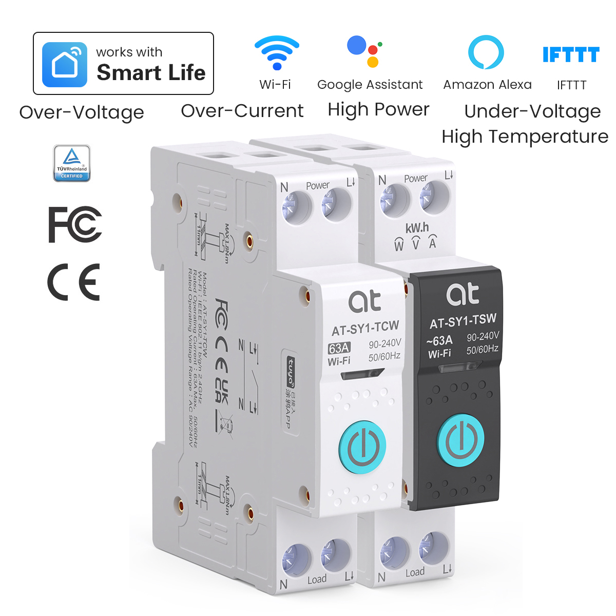 Smart Energy Monitor - Tuya WiFi Circuit Breaker Smart 1P