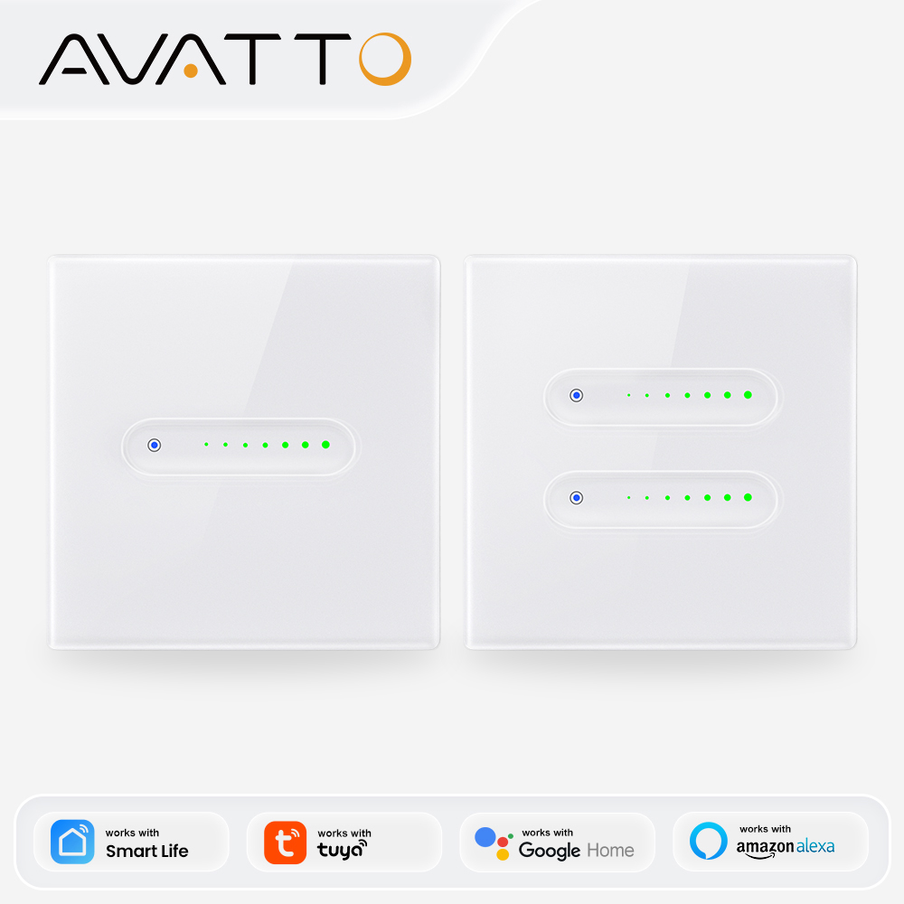 Smart Home Control Panel - AVATTO WiFi 1/2 Gang Smart Dimmer-Schalter,