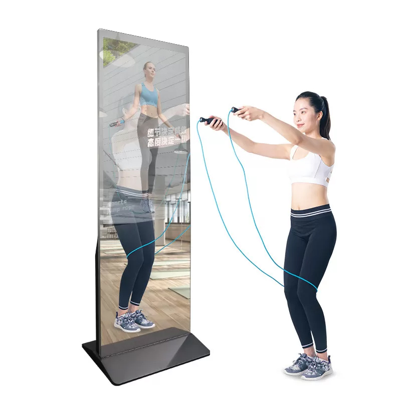 Smart Home Gym Mirror - LCD Smart Touch Digital Signage Gym