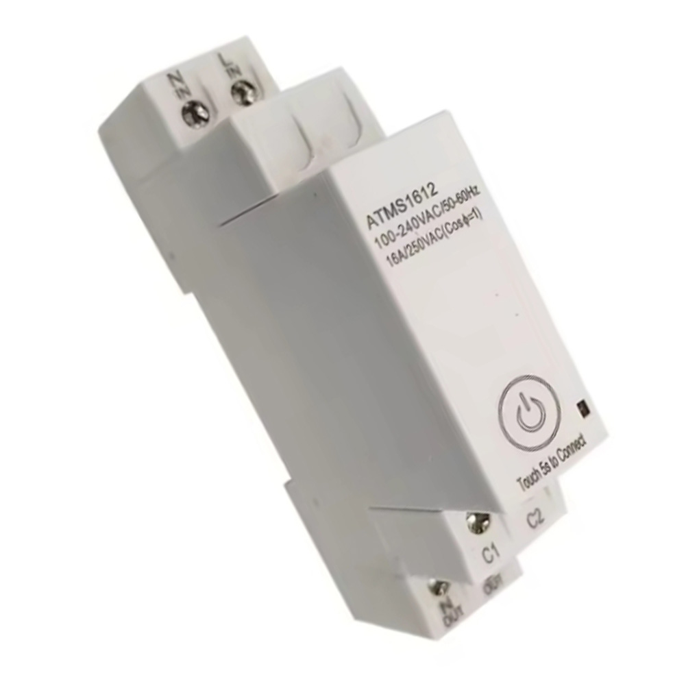 Smart Energy Monitor - Für Produktionswerkstätten WLAN-Smart-Timer Energieüberwachungsgerät DIN-Schienen-35mm-Montage Touch-Schalter-Steuerung