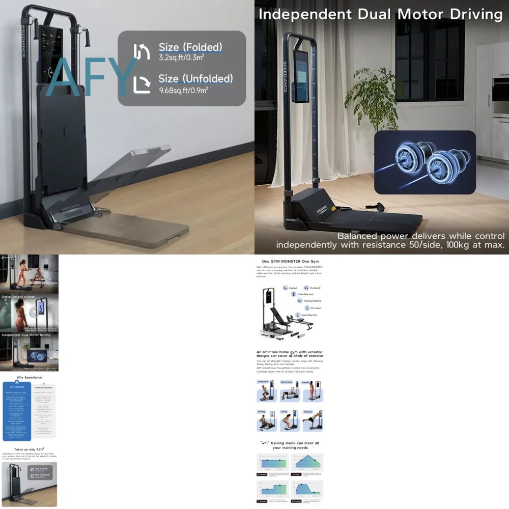 Smart Home Gym Mirror - Intelligenter Fitness-Spiegel für Zuhause Wandmontierter Widerstandstraining-Spiegel