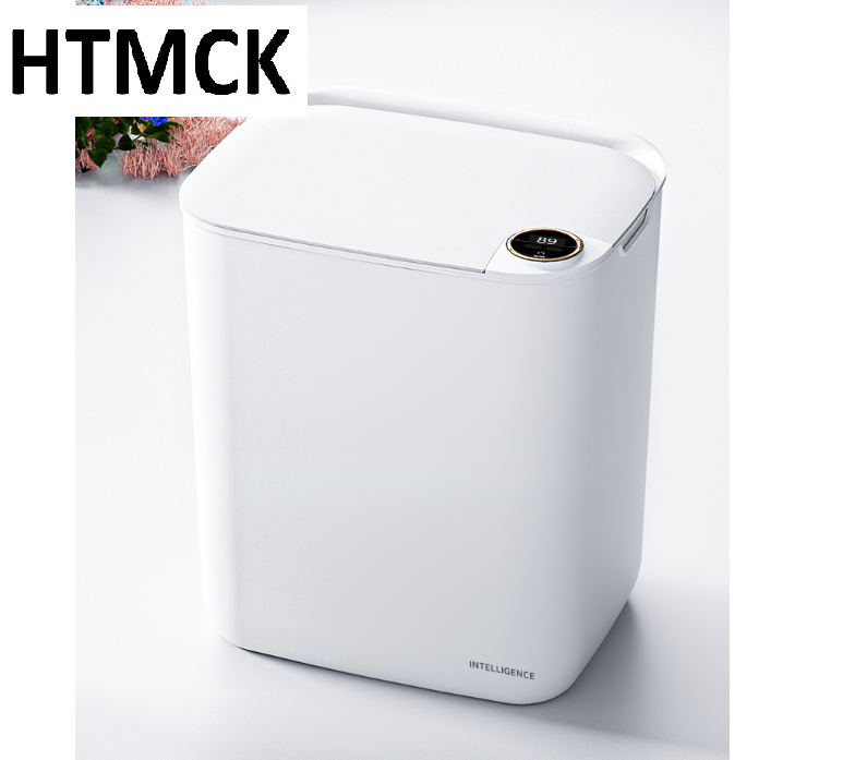 Smart Home Junkie - Intelligenter Sensor-Mülleimer mit Display, Typ-C-Ladung, Induktions-Abfalleimer