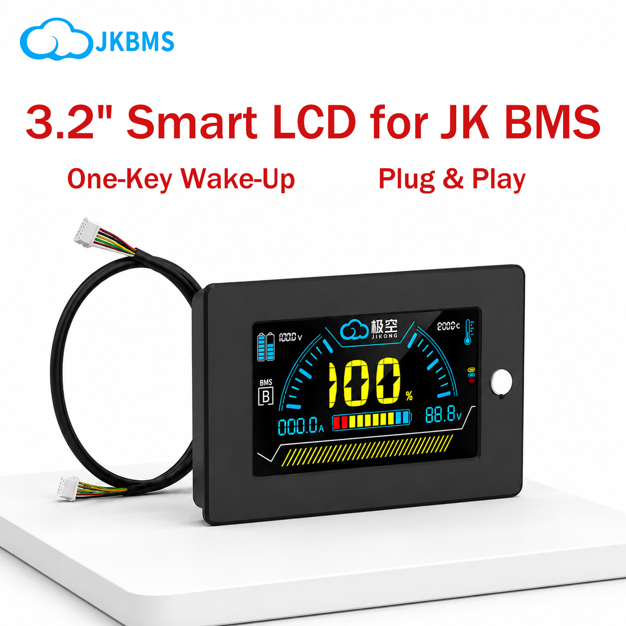 JIKONG JK BMS LCD-Anzeige 3,2