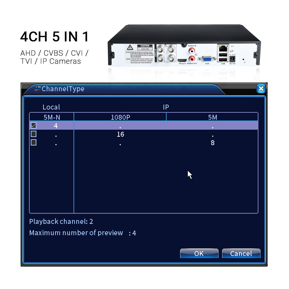 Hamrolte 5M-N AHD DVR 4CH/8CH  – Security Ip Camera Bewertung und Preis