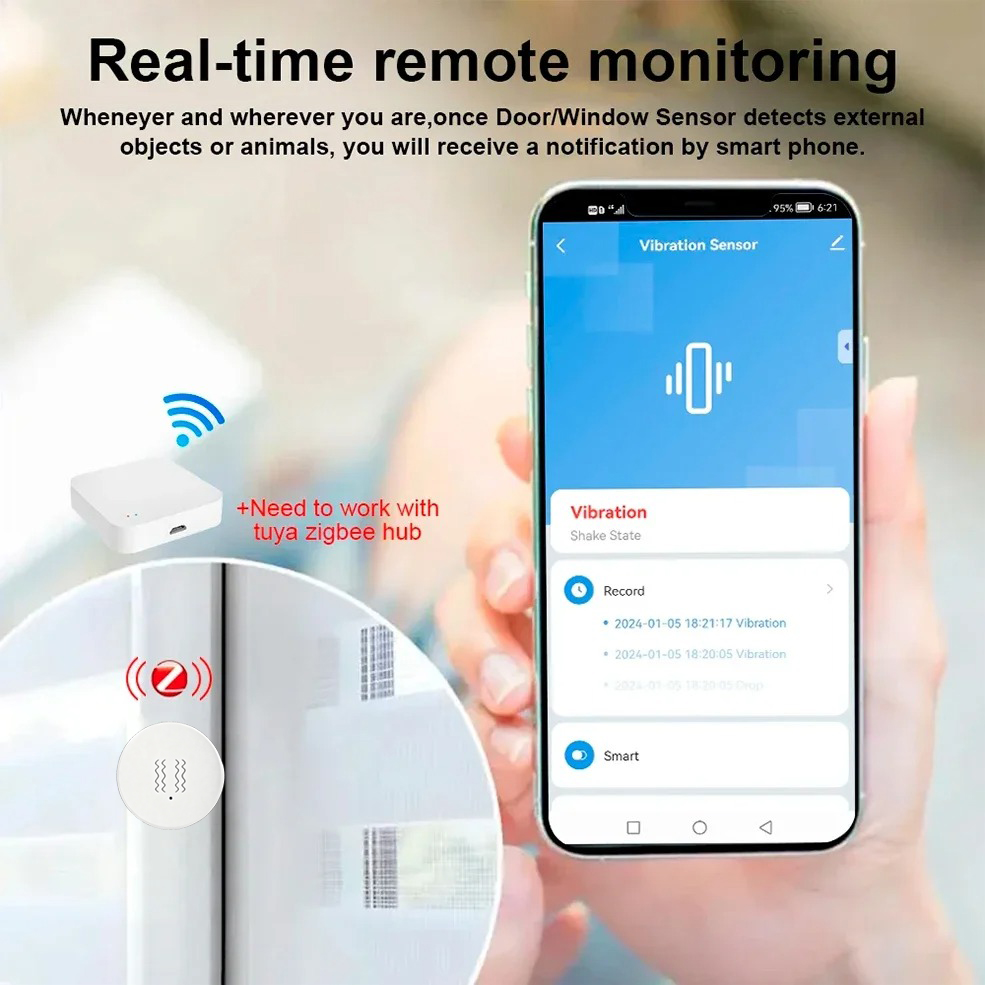 Tuya ZigBee Smart Vibrations-  – Smart Home Monitoring Bewertung und Preis