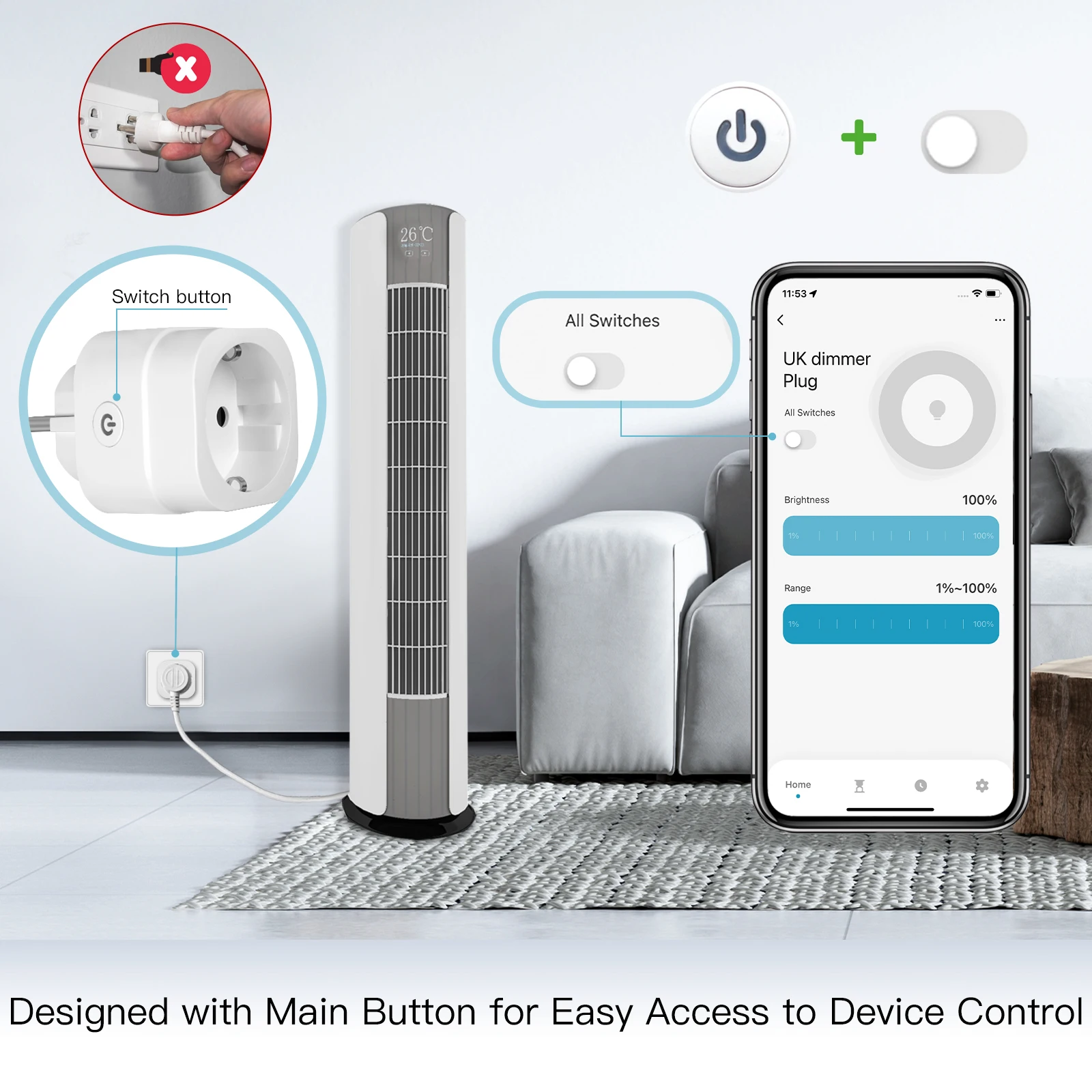 MOES Tuya WiFi Smart Plug, dim – Smart Home Network Bewertung und Preis