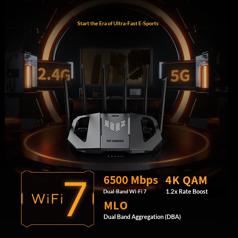 ASUS WiFi7 TUF GAMING BE6500 G – Smart Home Router Bewertung und Preis